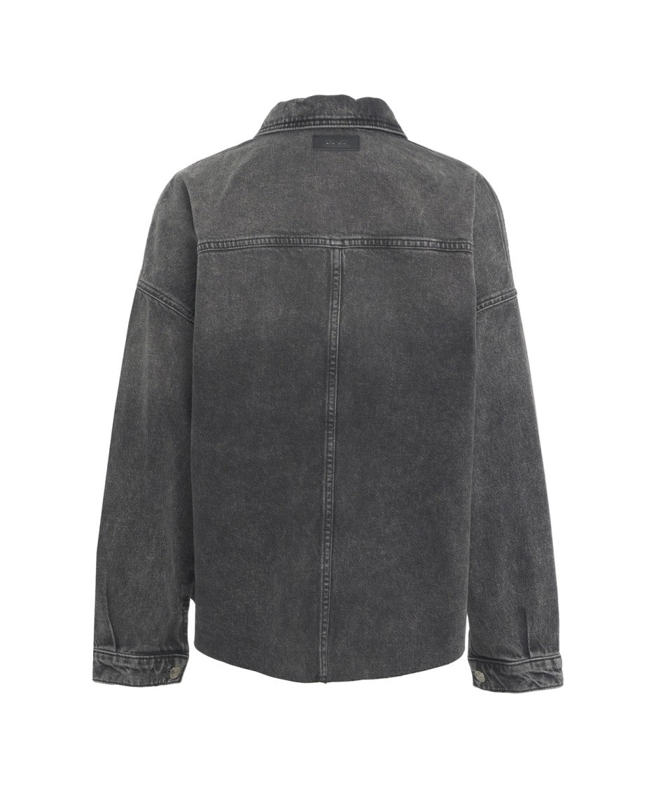Liu Jo Denim Jacket With Rhinestones