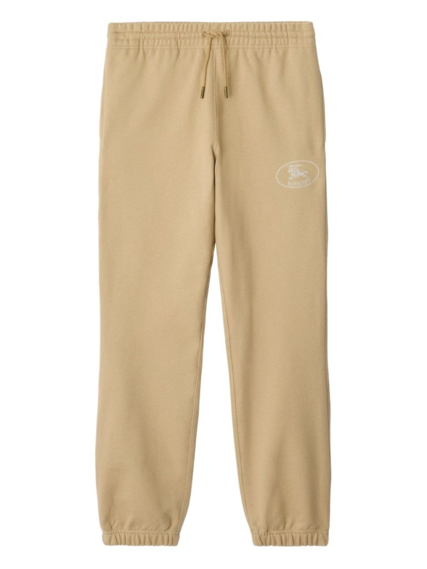 Burberry White Tracksuit Trousers With Pleat Detailing