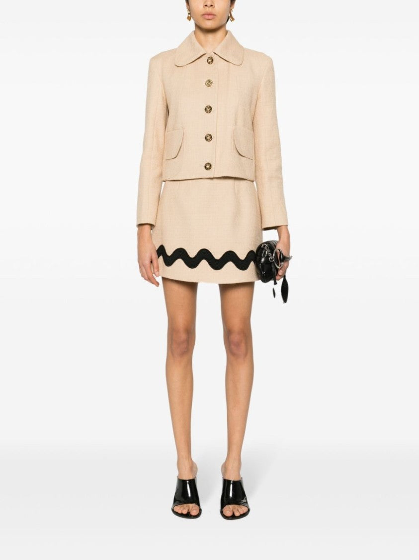 Patou Thigh-Length Sand Beige Skirt