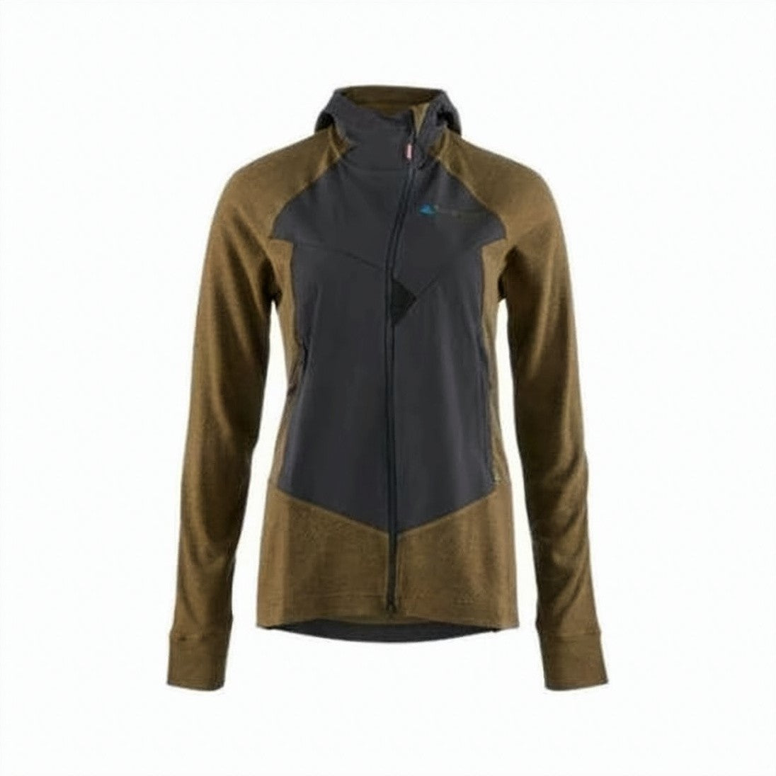 Klattermusen Two-Tone Fitted Jacket With High Collar And Textured Sleeves