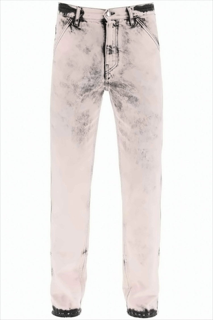 Oamc Acid-Wash Denim Pants With Classic Five-Pocket Design