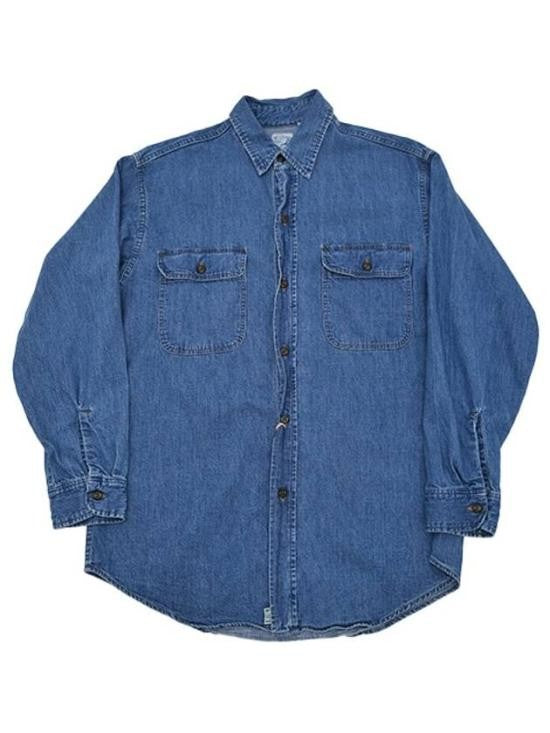 Orslow Relaxed Fit Denim Shirt With Buttoned Cuffs And Chest Pockets