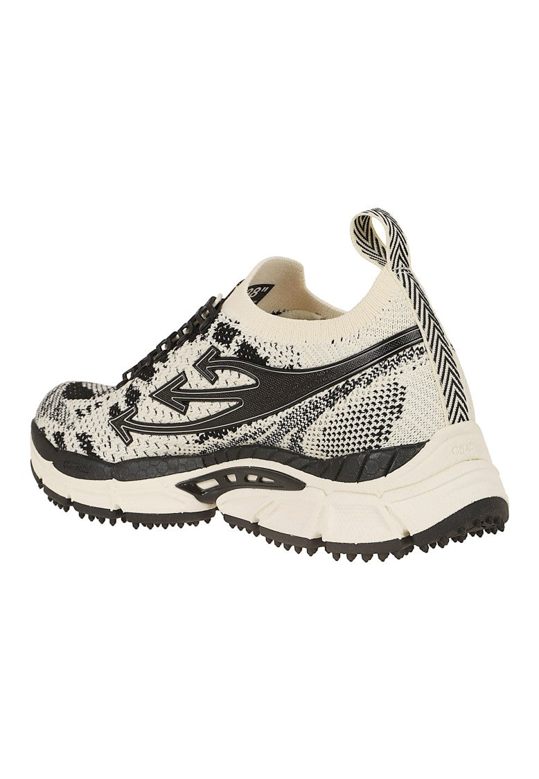 Off-White Sand Ow Be Right Back Knit Sneakers