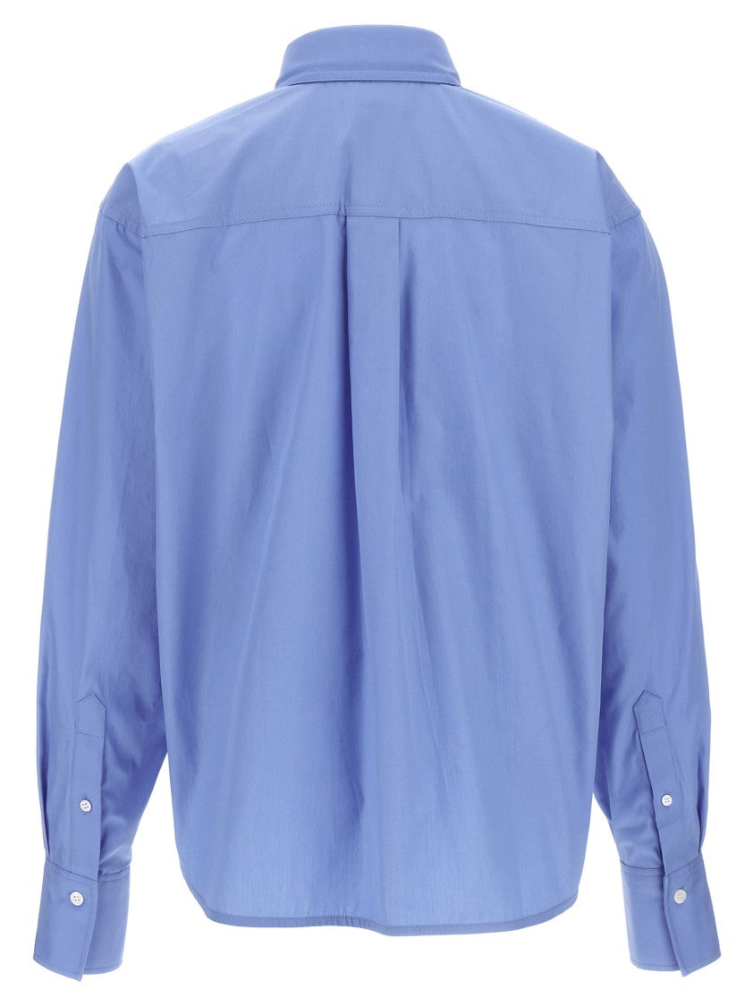 Victoria Beckham Cropped Shirt With Logo Embroidery