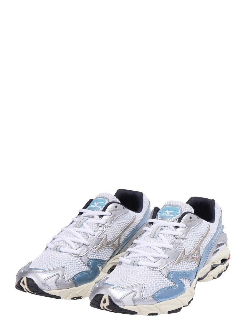 Mizuno Breathable White Mesh Wave Rider 10 Sneakers