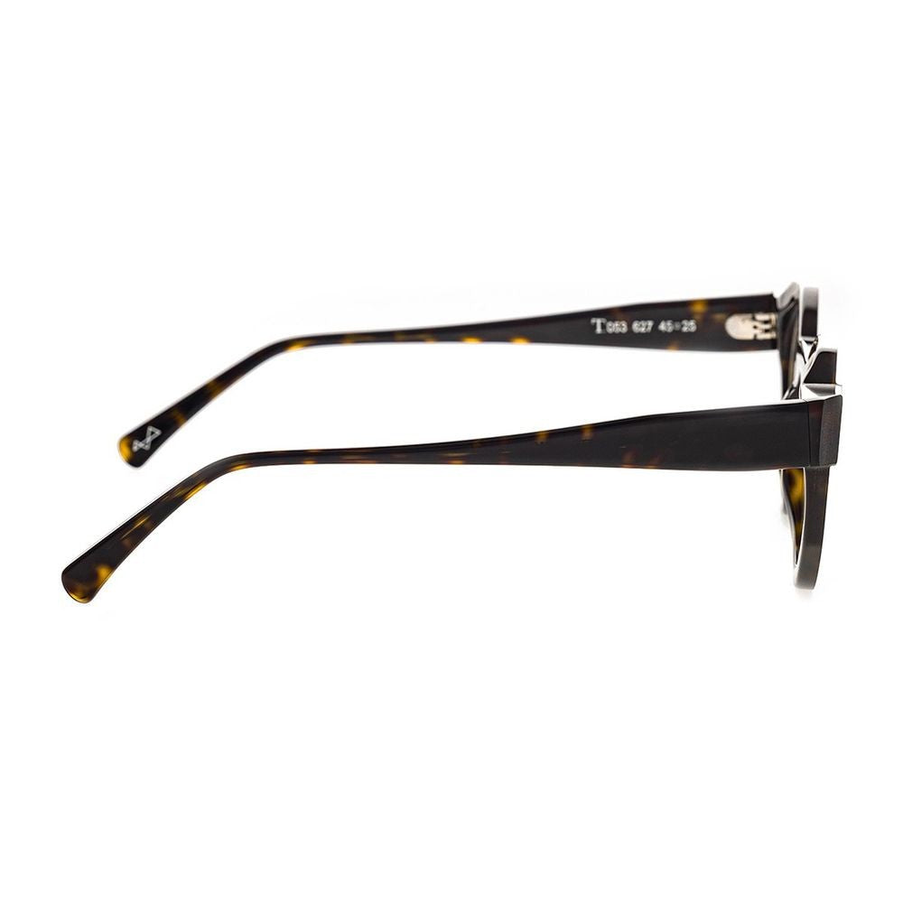 Toffoli Costantino T053 Bold Structured Round Frame Sunglasses
