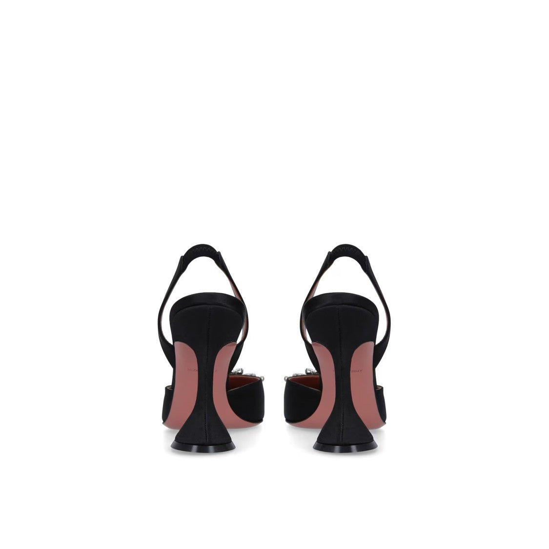 Amina Muaddi Begum 95 Satin Slingback Pumps