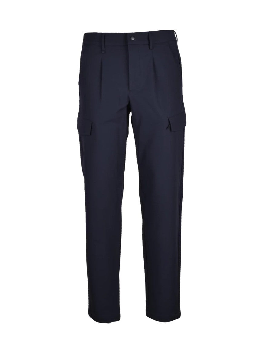 People Of Shibuya Blue Technical Blend Pleated Kisokoma Pants