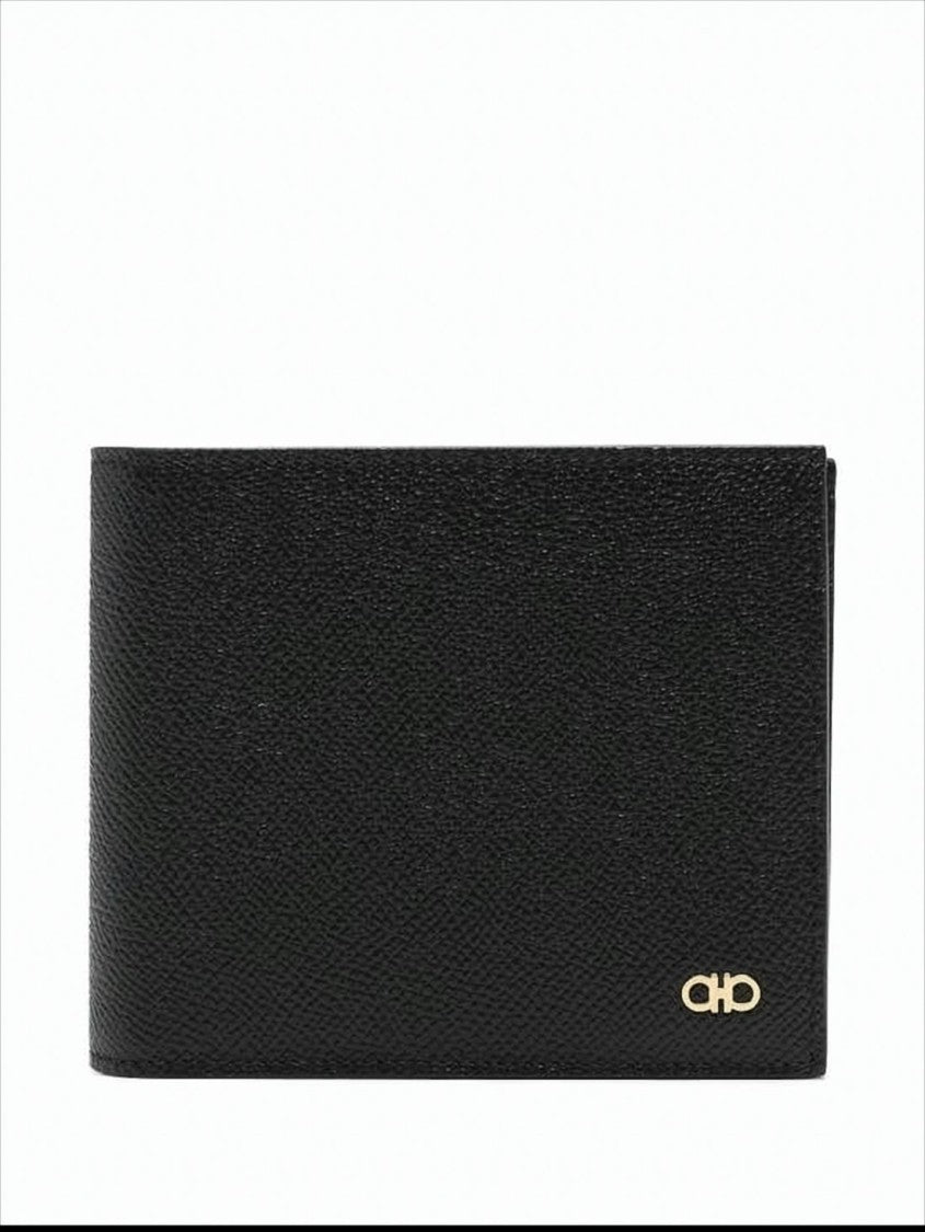 Salvatore Ferragamo Textured Calf Leather Bifold Wallet