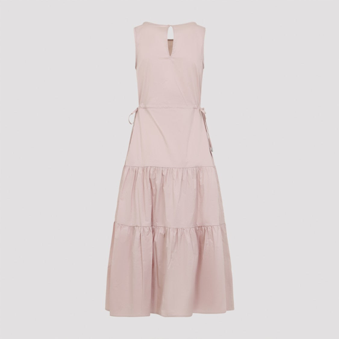 Peserico Sleeveless Midi Dress With Tiered Skirt