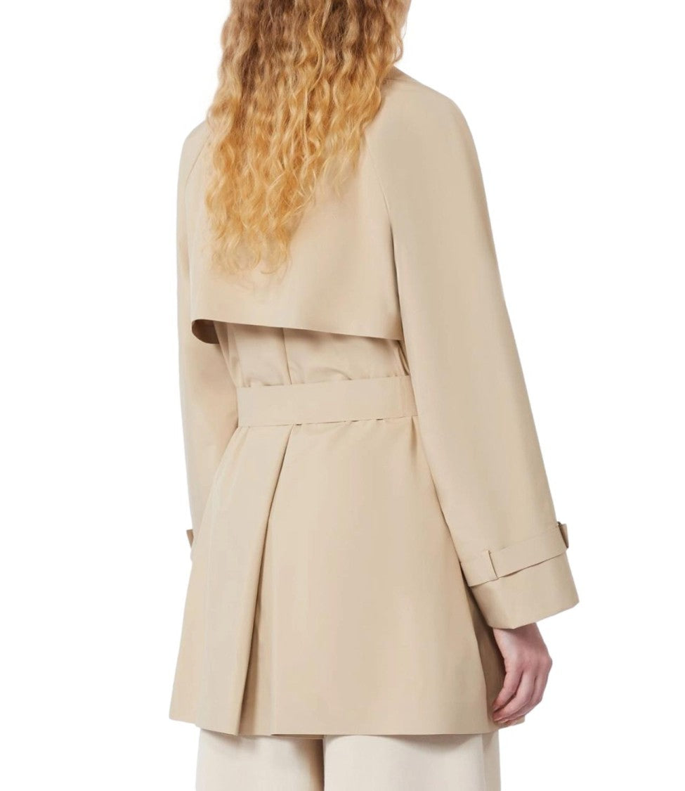 Max Mara Bicolor Beige Waterproof Raincoat