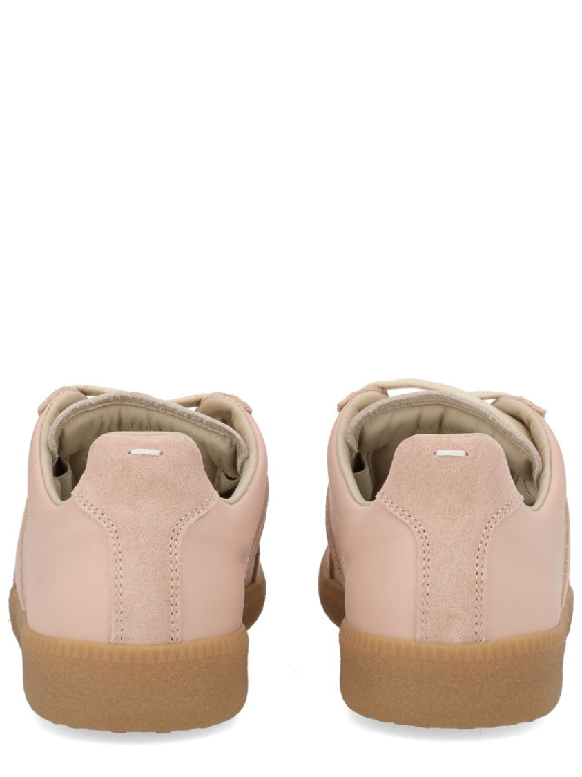Maison Margiela Blush Replica Suede Panel Leather Sneakers