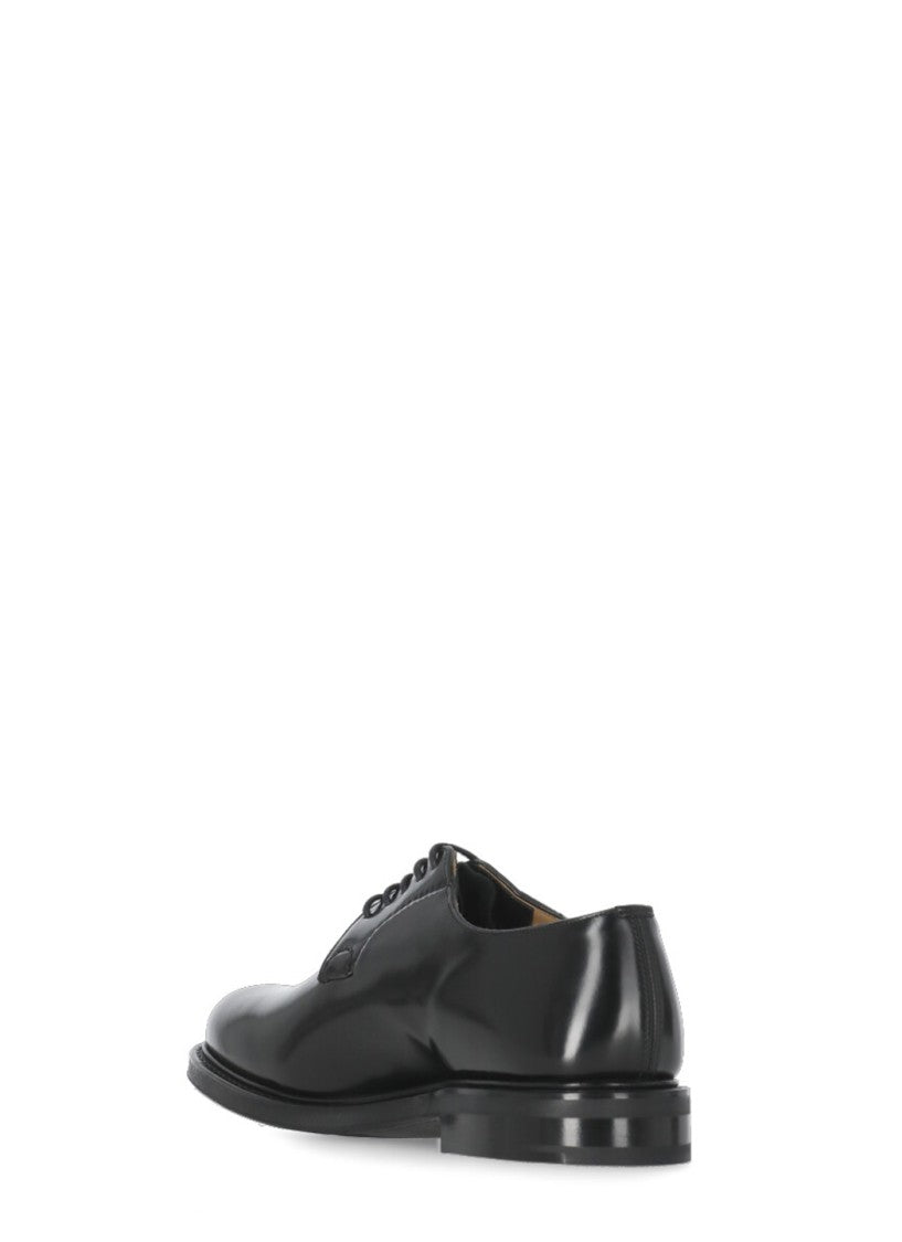 Church's Polished Black Leather Lace-Up Shoes
