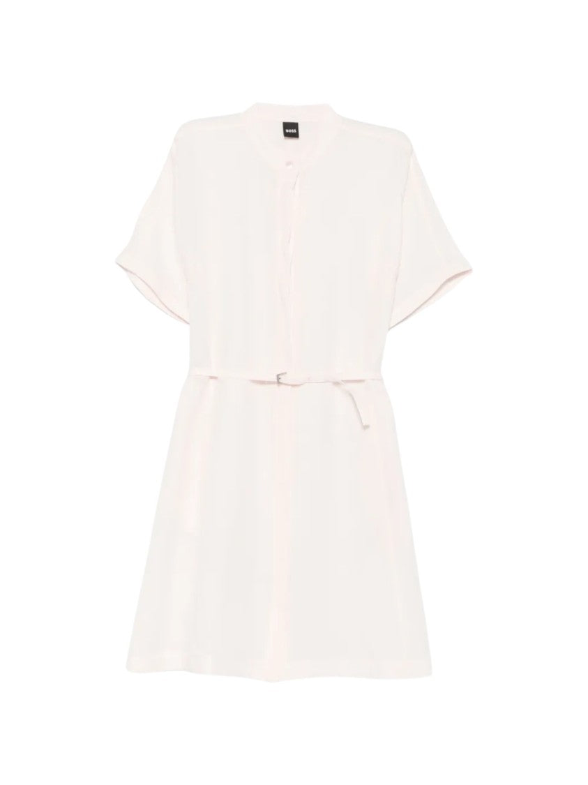 Boss Short A-Line Belted Dress