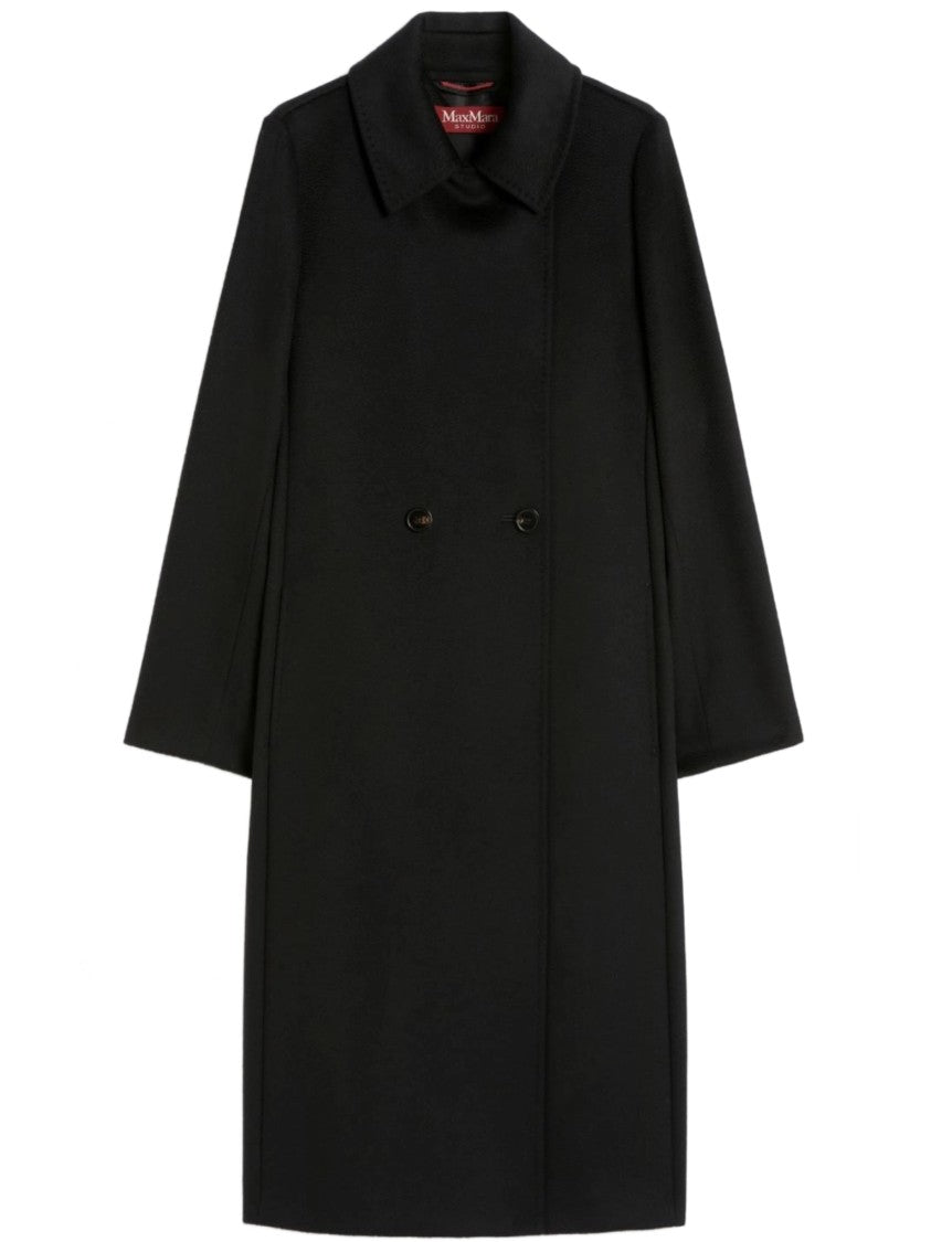 Max Mara Bcollag Knee-Length Double-Breasted Wool Coat