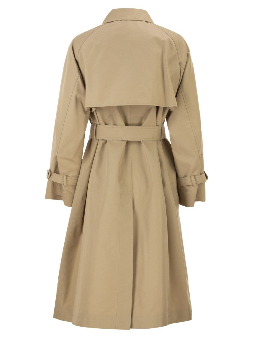 Max Mara Wkdcanasta - Reversible Trench Coat In Water-Repellent Gabardine