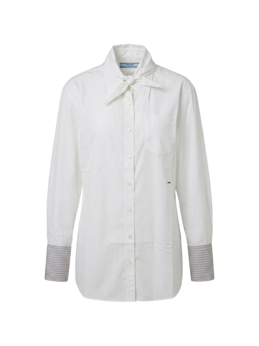 Prada Classic Button-Down Striped Shirt