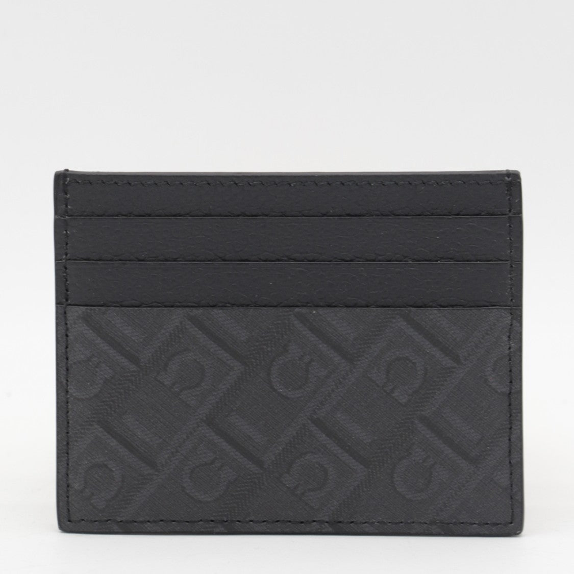 Ferragamo Embossed Leather Card Holder