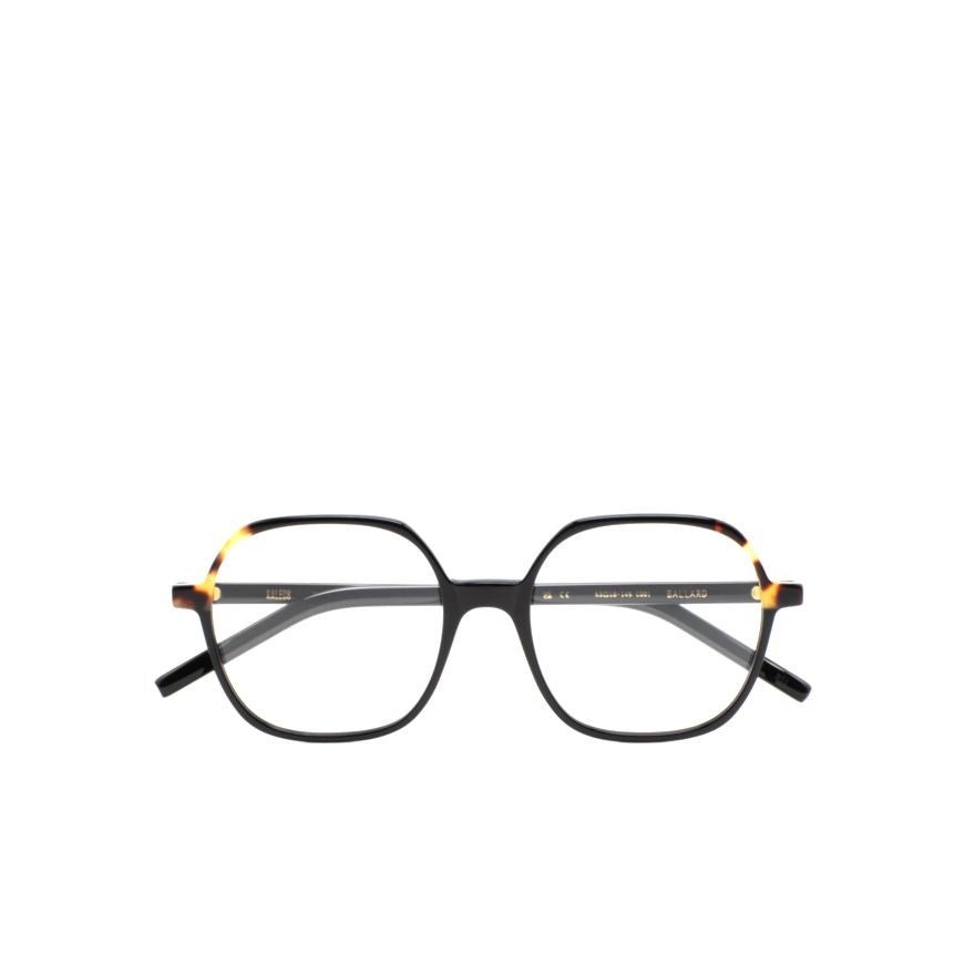 Kaleos Ballard Geometric Black Frame Sunglasses With Tortoiseshell Accents