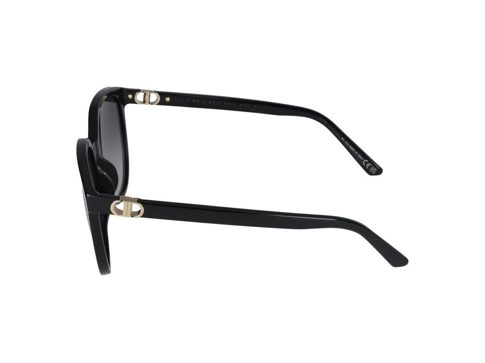 Dior Oversized Square Frame Sunglasses With Gold Accents