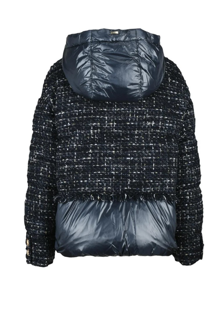 Herno Bouclé Down Jacket - Blue