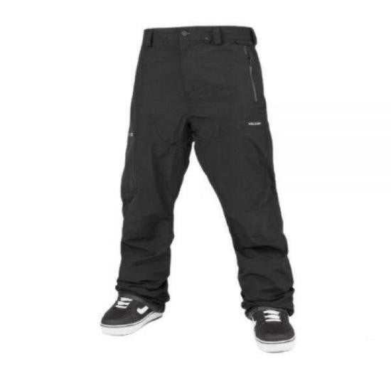 Volcom Minimalist Black Straight Pants With Zippered Pocket And Relaxed Fit