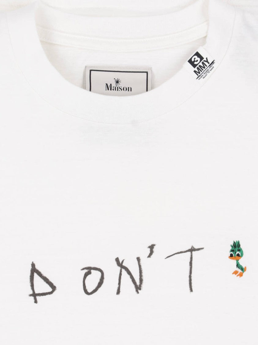 Maison Mihara Yasuhiro White Printed Cotton T-Shirt