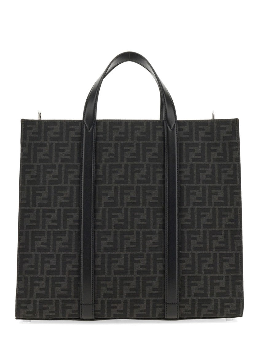 Fendi Structured Monogram Tote Bag With Detachable Strap