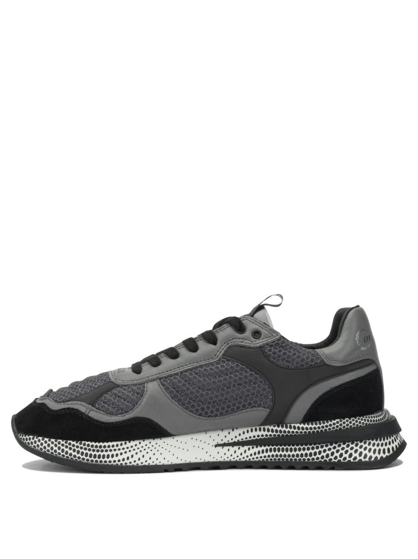 Philippe Model Paris Sporty Sneakers With Mesh And Leather Panels