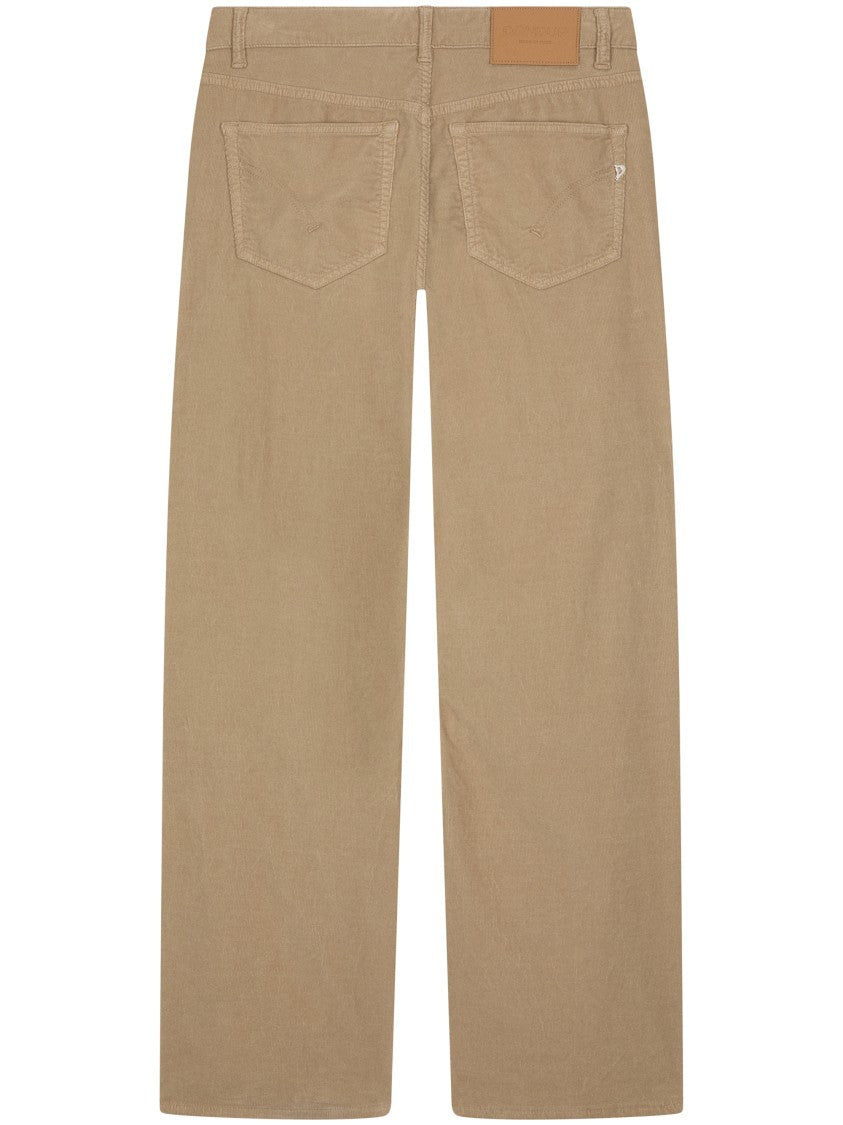 Dondup Tailored Straight Leg Trousers With Clean Waistband