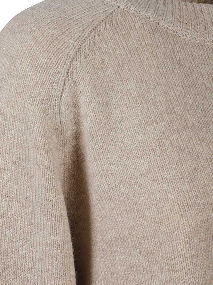 Anaii Relaxed Fit Knitted Crew Neck Sweater With Ribbed Detailing