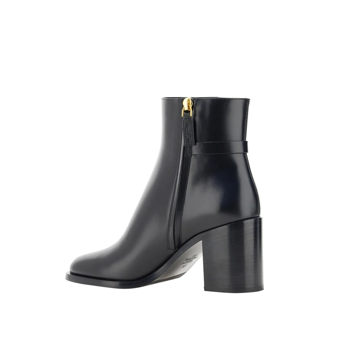 Valentino V-Logo Leather Ankle Boots