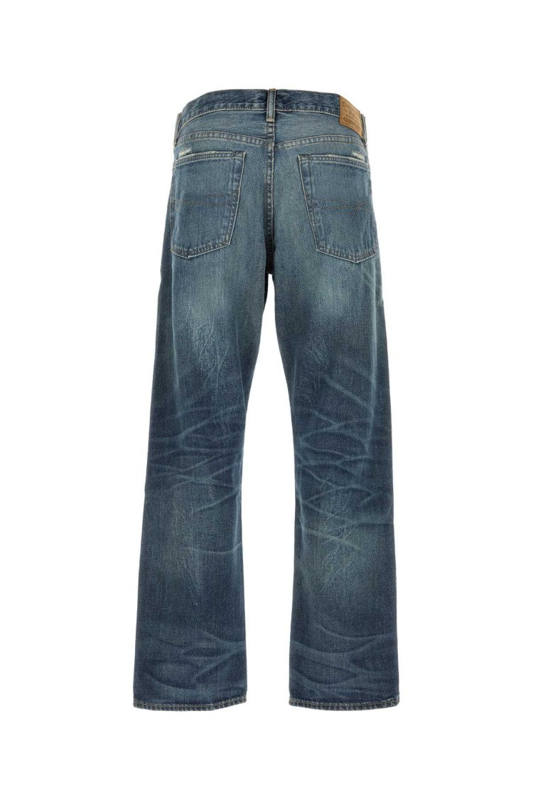 Polo Ralph Lauren Distressed Straight-Cut Denim Jeans With Cropped Finish