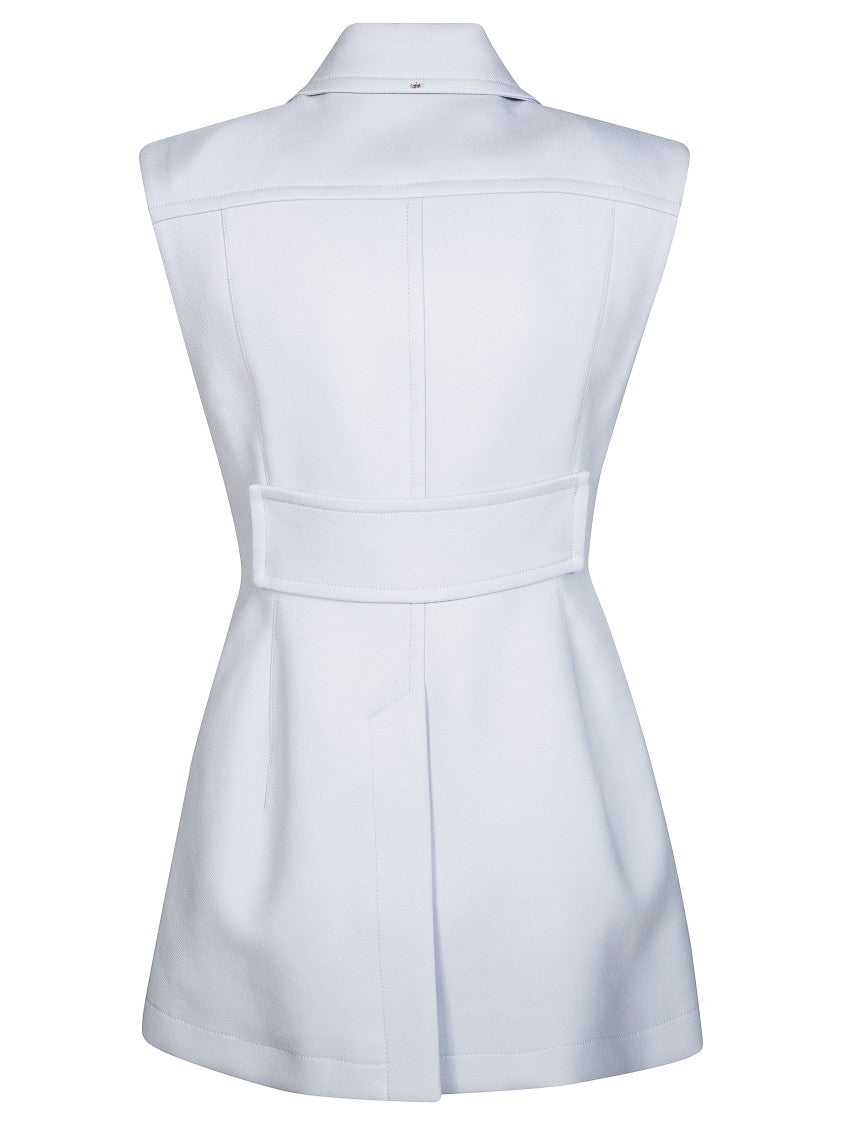Sportmax White Gabarra Tunic Sleeveless Vest