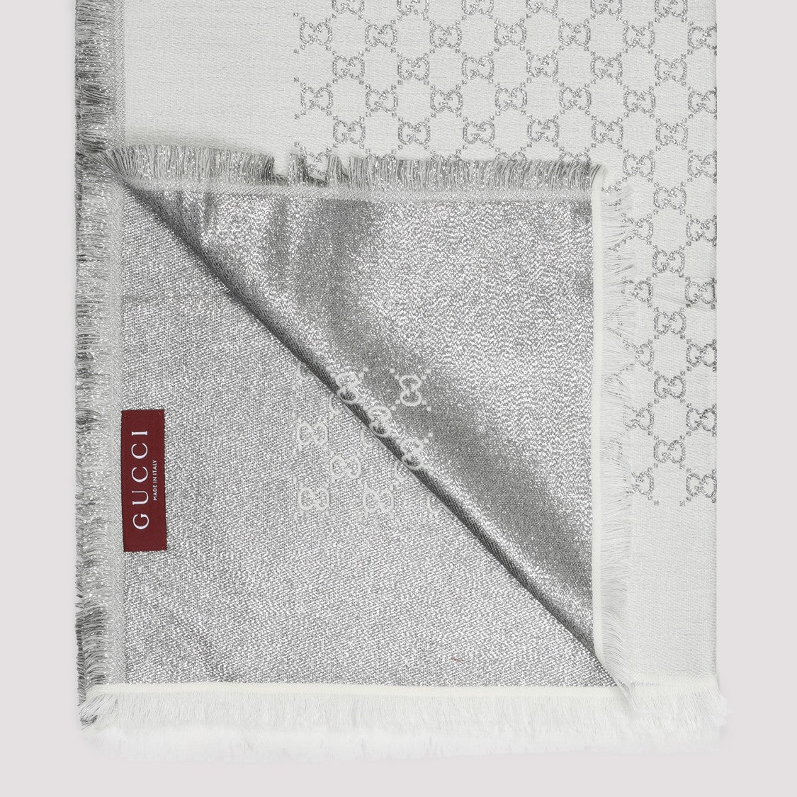 Gucci Rectangular Scarf With Interlocking Pattern