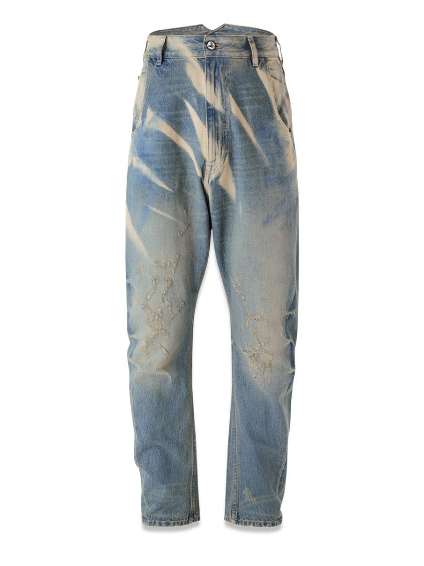 Vivienne Westwood Buckle Back High-Waisted Jeans