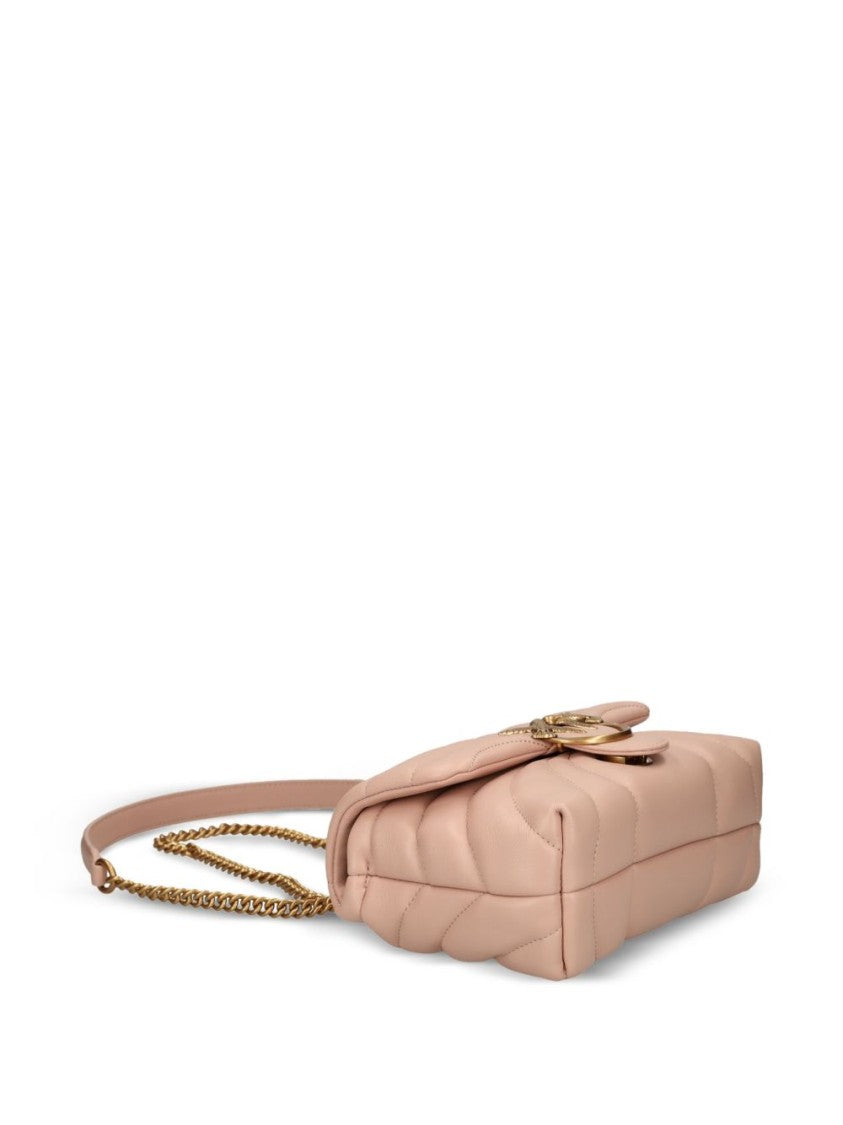 Pinko Quilted Leather Shoulder Bag