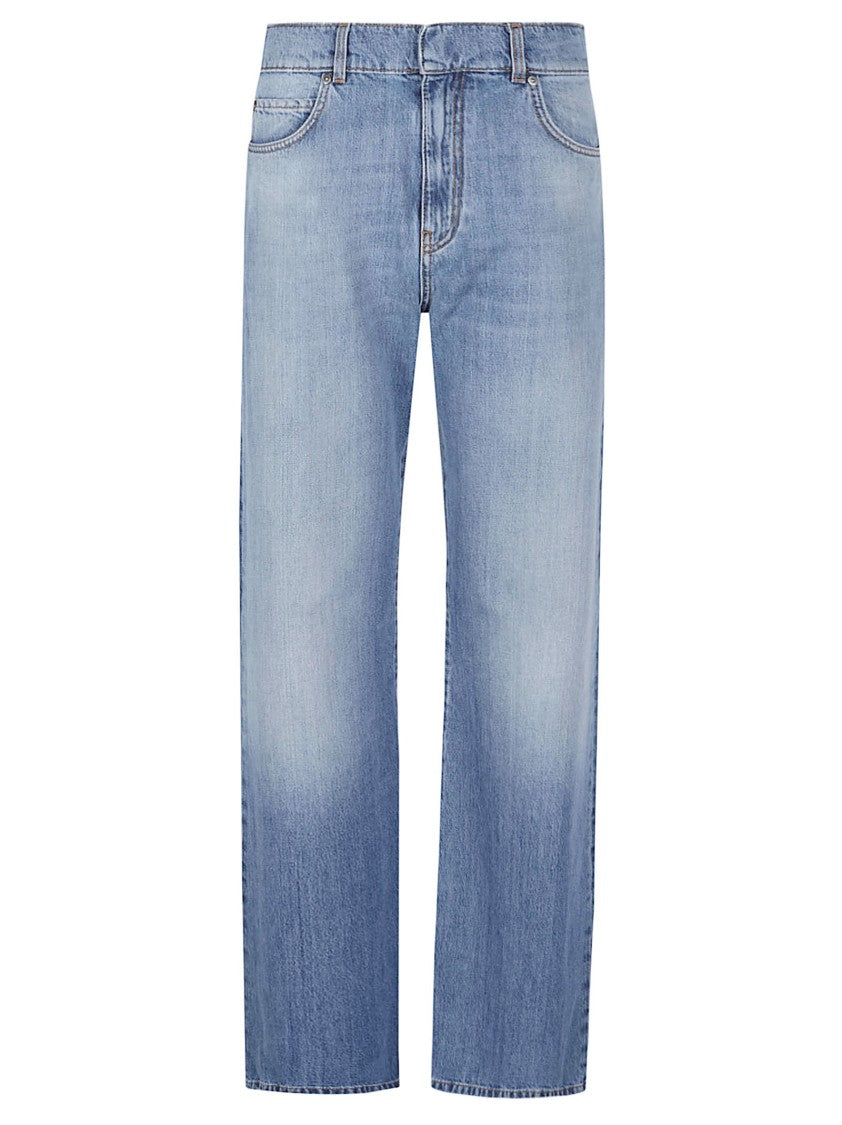 Pinko Wanda Cropped Wide Leg Jeans
