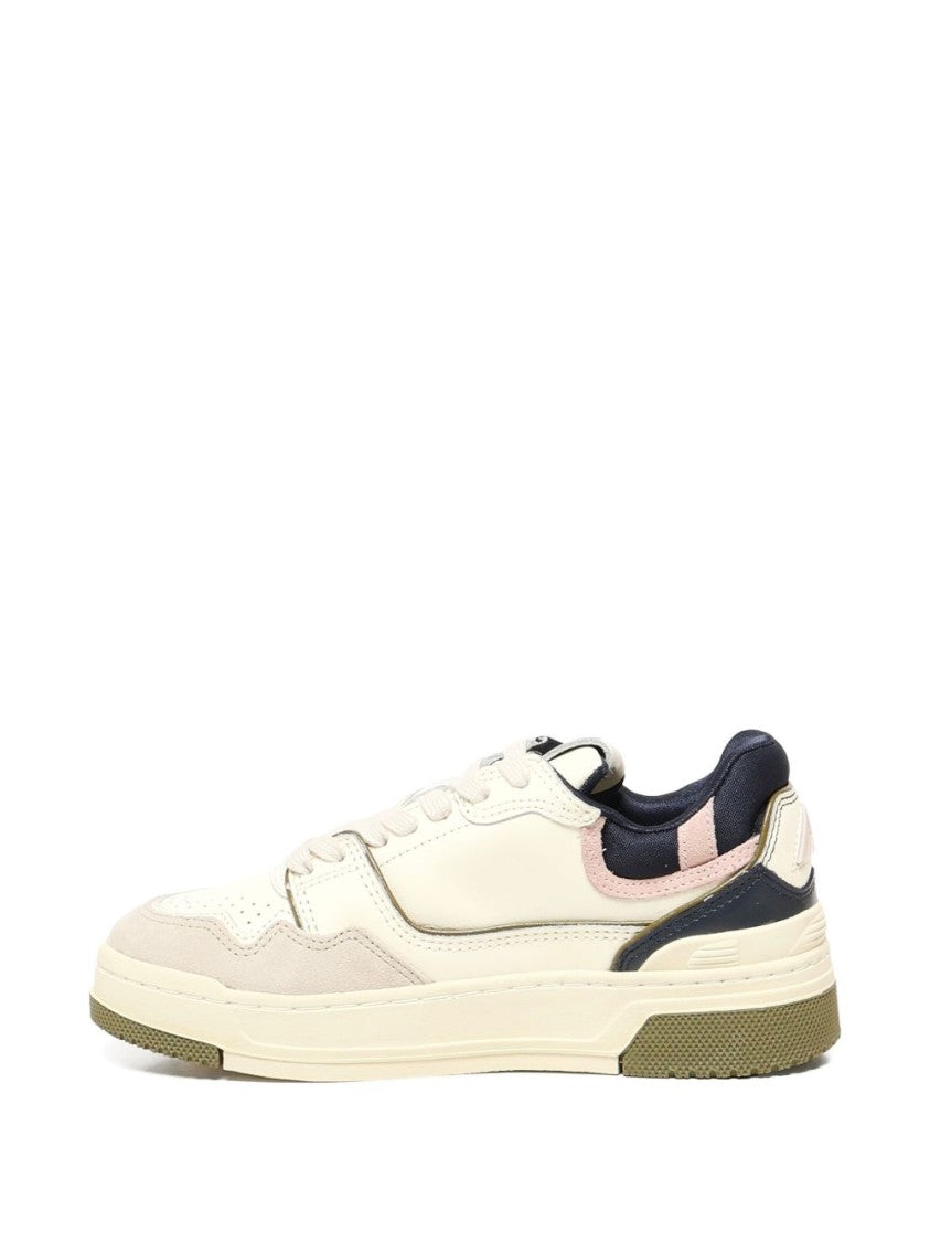 Autry Low Profile Multicolour Sneakers With Suede Inserts