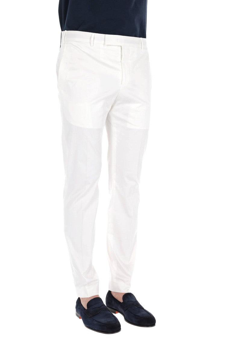 Pt Torino Dieci Model Cotton Twill Trousers
