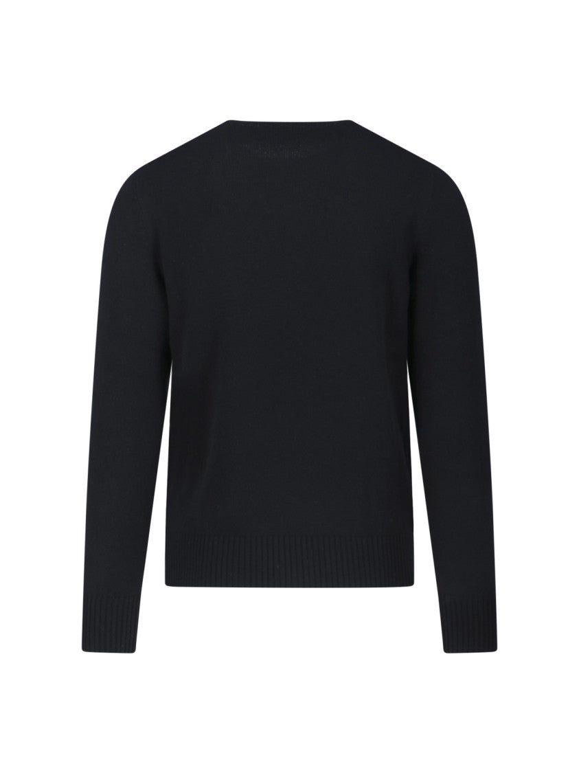 Drumohr Classic Black Sweater With Timeless Design