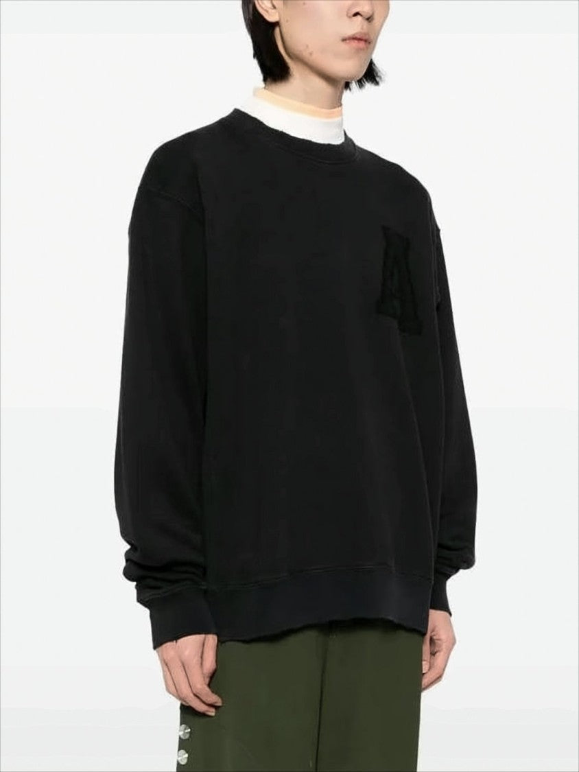 Ambush Long-Sleeve Cotton Sweatshirt With Unique Cut-Out Detail
