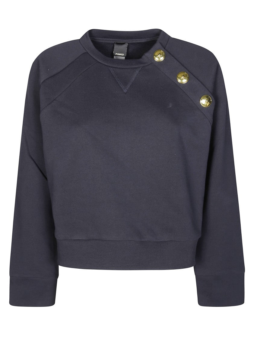 Pinko Margarine Sweatshirt With Shoulder Buttons