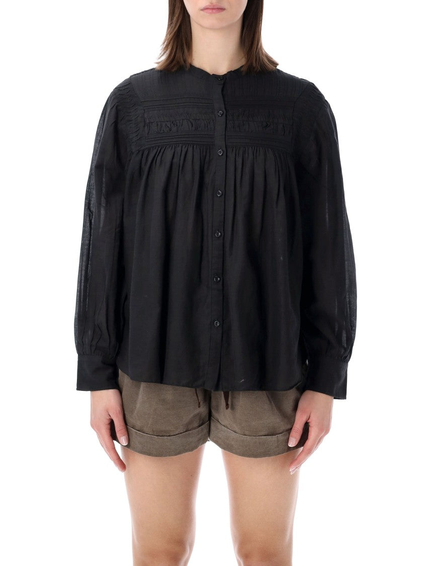 Isabel Marant Étoile Plalia Cotton Voile Blouse