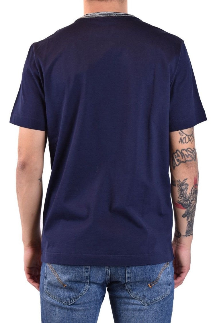 Missoni Blue Cotton T-Shirt
