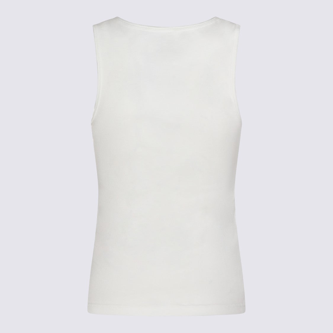 Mm6 By Maison Margiela Fitted Cotton Tank Top