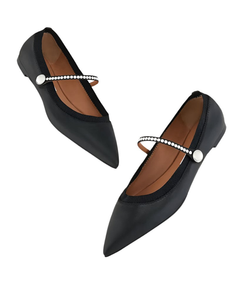 Aquazzura Romy Pearl Flat