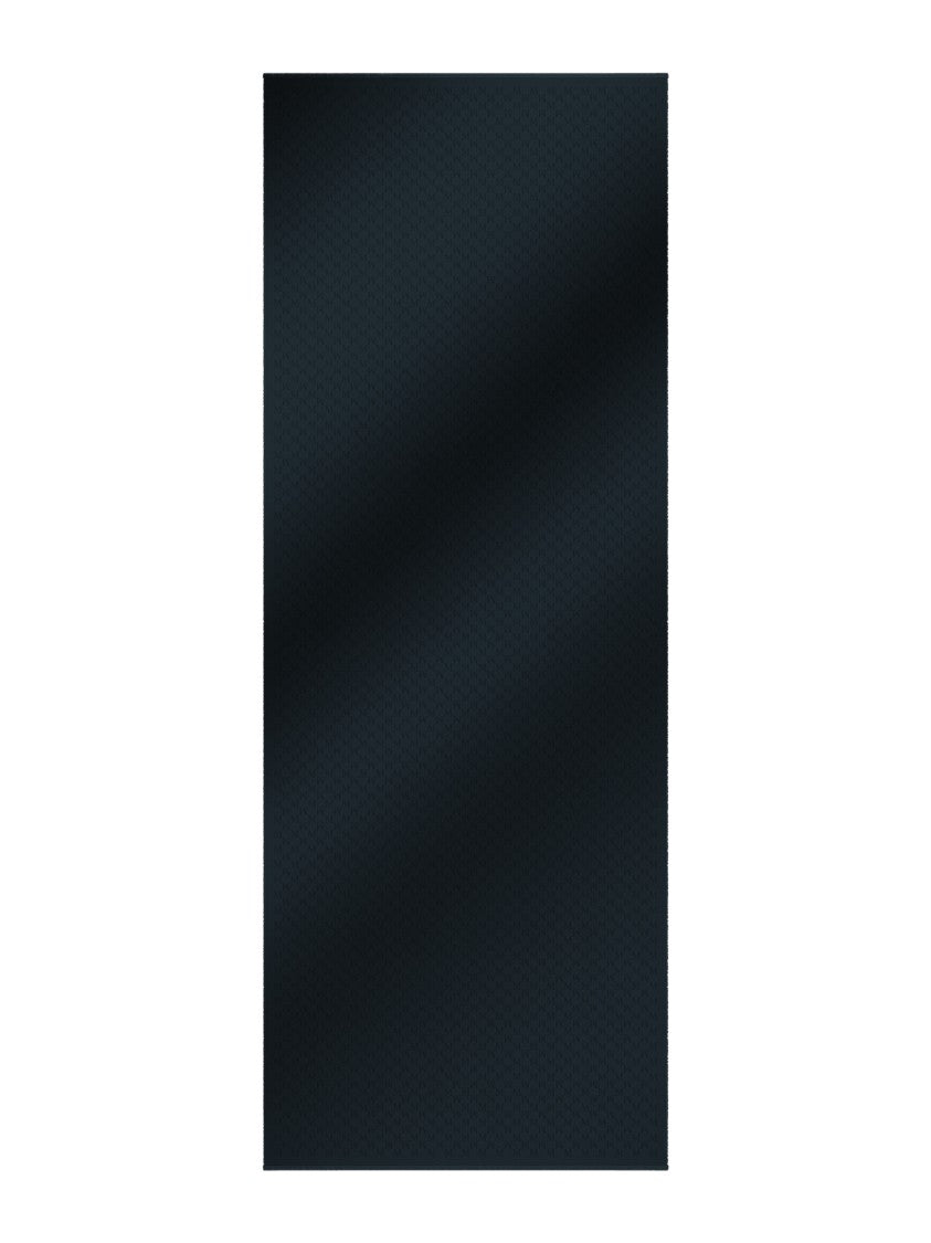 Max Mara Elegant Deep Blue Scarf With Delicate Fringes