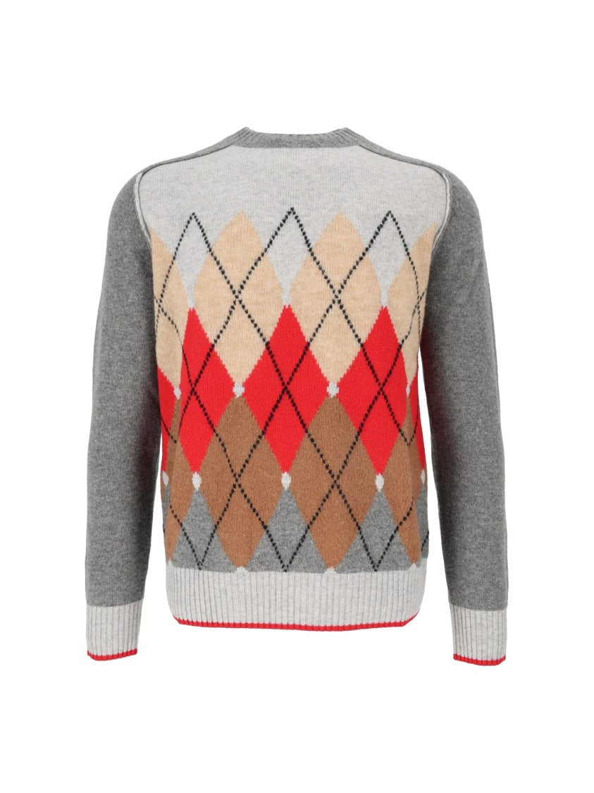 Ballantyne Argyle Wool-Blend Knit Sweater
