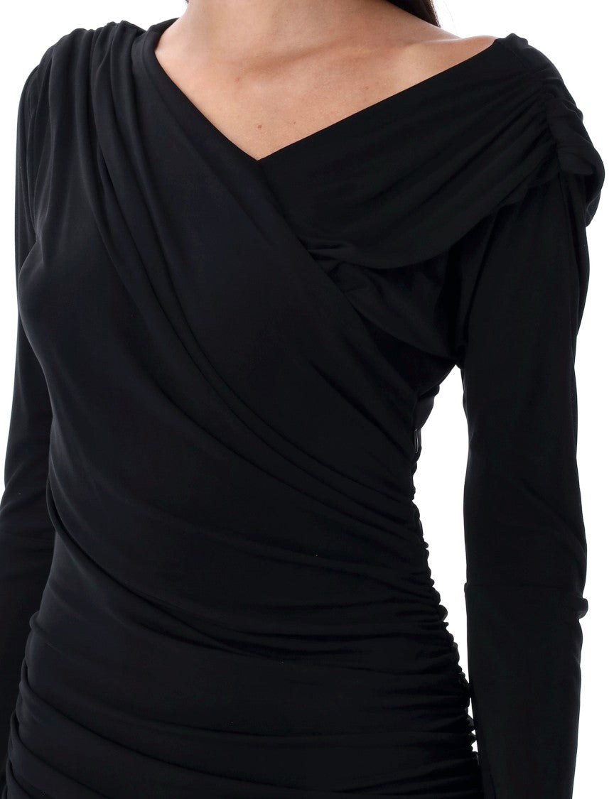 Ganni Draped Long Dress